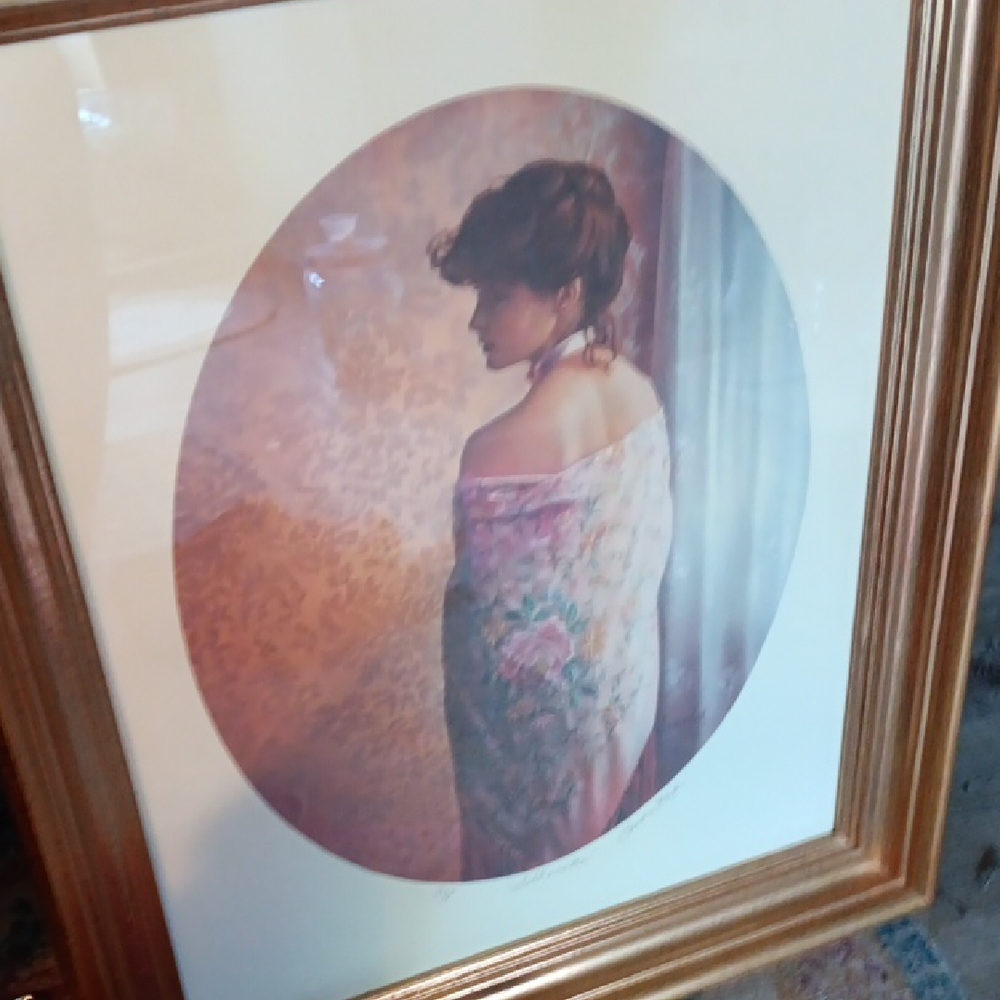 Elegant Framed Art Print with Gold Frame